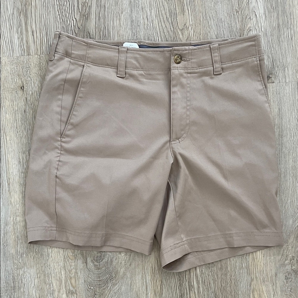 PGA Tour Men's Khaki Flat Front Shorts